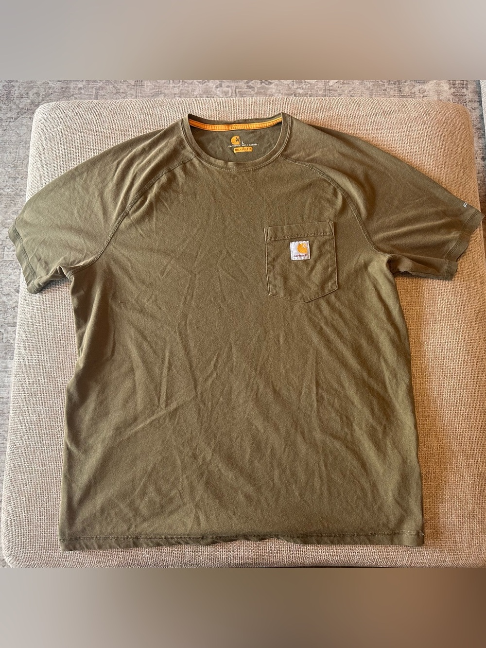 Carhartt Olive Pocket Crew Short Sleeve Tee